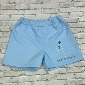 TBBC Shelton Shorts Boys Size 5 Beale Street Blue Golf Flag Birdie Preppy Spring